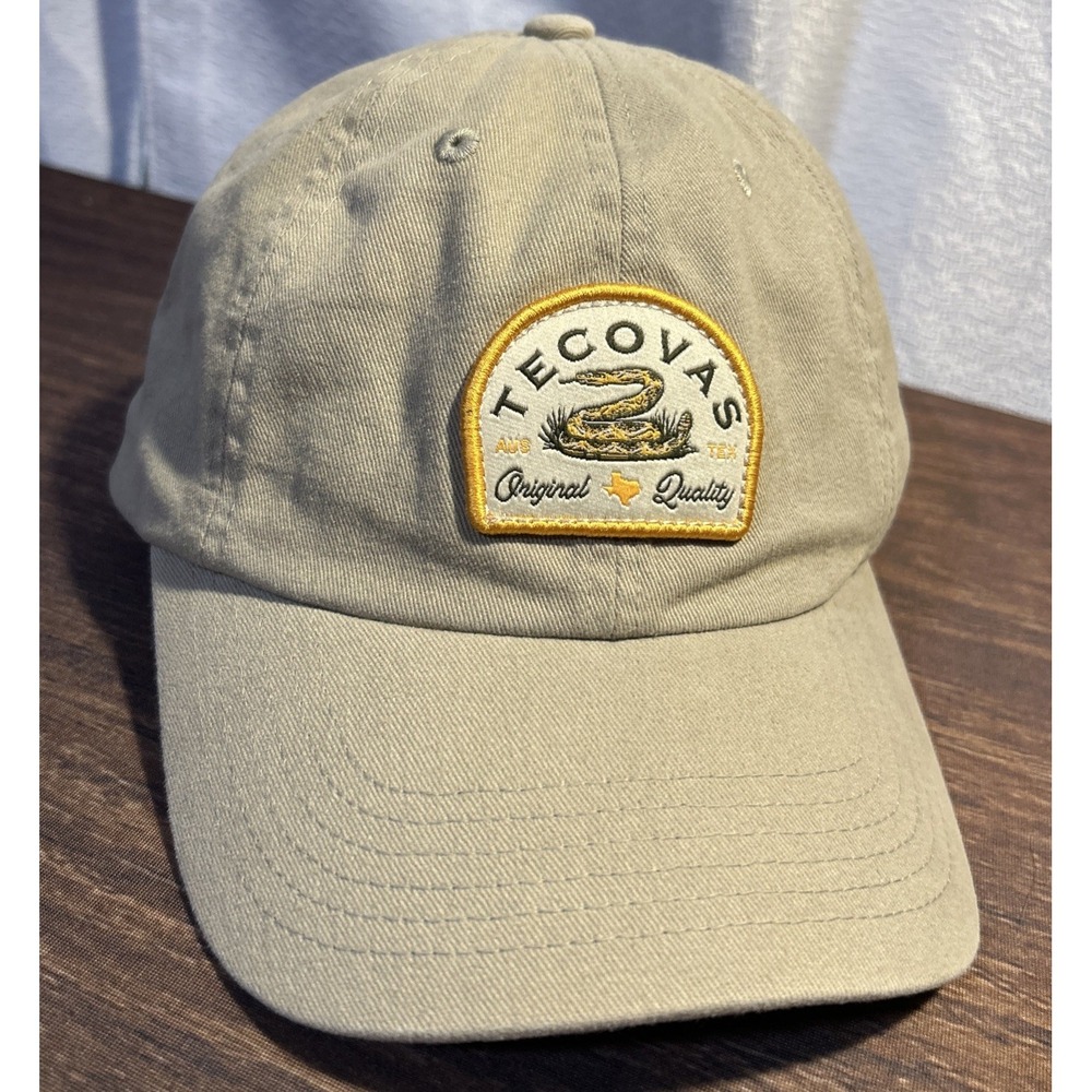 Tecovas Hat Mens Adjustable Strap Khaki Texas Cowboy Western Cap